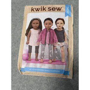Kwik Sew Size 18" Athleisure Doll Clothes Sewing Pattern K4297 2020